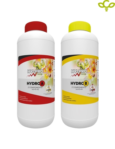 Hy-Pro Hydro A/B 1L - минерално ѓубриво за растење и цветање во хидропоника