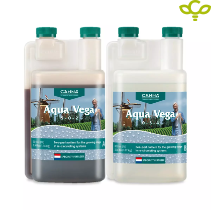 Aqua Vega A+B 1L - минерално ѓубриво за растење во хидропоника