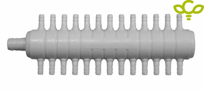 Plastic coupler for air and water with 26 outputs