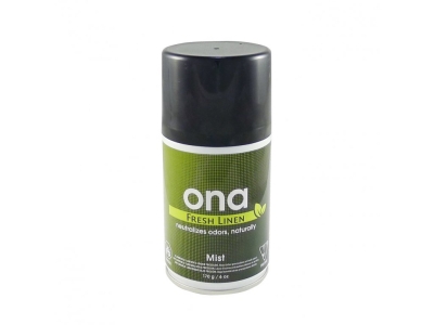 ONA Mist Can Fresh Linen 170ml - спреј-ароматизатор за јаки миризби