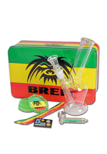 Breit Mini Bong set with Grinder and Pure pipe - Комплет со Бонг , Гриндер и Луле