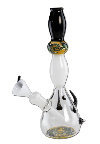 Glass Bong with Horns yellow