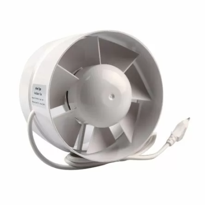 Small Plastic Centrifugal Duct Fan - 100mm (4")