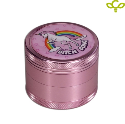 BL Grinder 4-part Leaffly green - Grinder prej alumini me 2 pjesë