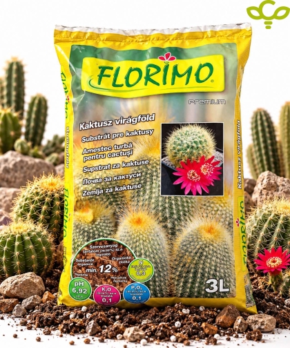FLORIMO – Cactus 3L – soil mix for cacti and succulents