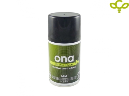 ONA Mist Can Fresh Linen 170ml - спреј-ароматизатор за јаки миризби