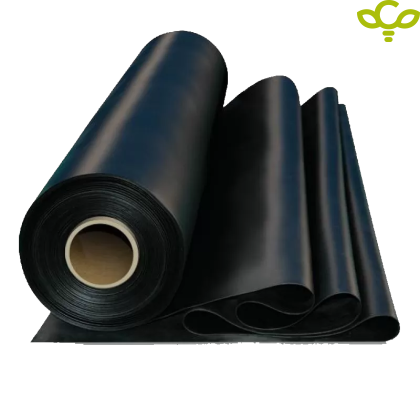 Meter protective black foil for floor - 4m wide