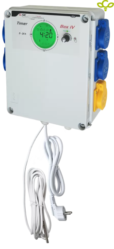 GSE Timer box IV со дигитален дисплеј 4 контакти + греење 2'300W