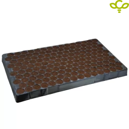 Tray with 150 nests and peat blocks