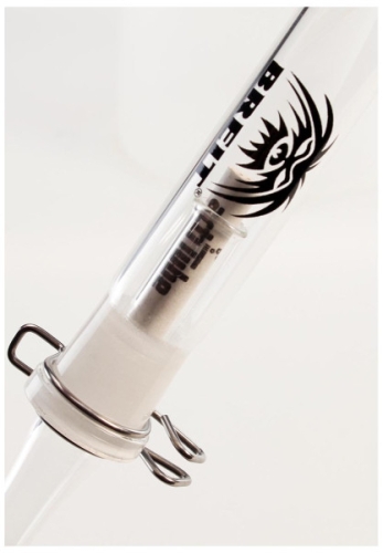 BREIT Hand Pipe with Filter Adapter - стаклено луле со адаптер за филтер