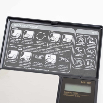 BLscale Digital Scale black 0.01-100g - Peshore digjitale