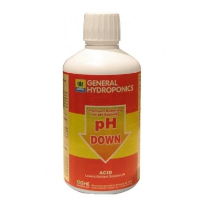 GHE pH DOWN 500ml - регулатор за симнување на pH 