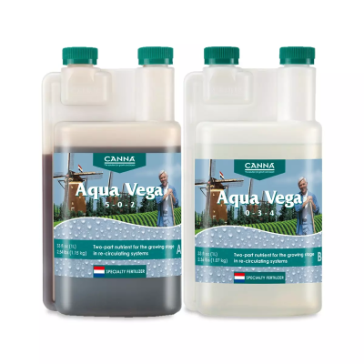 Aqua Vega A+B 1L - минерално ѓубриво за растење во хидропоника