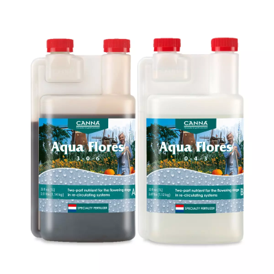 Aqua Flores A+B 1L  - минерално ѓубриво за цветање во хидропоника
